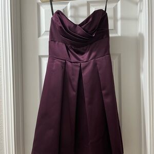 After Six Deep Purple Strapless Dress